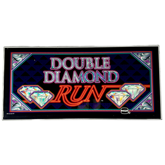 Double Diamond Run Slot Glass