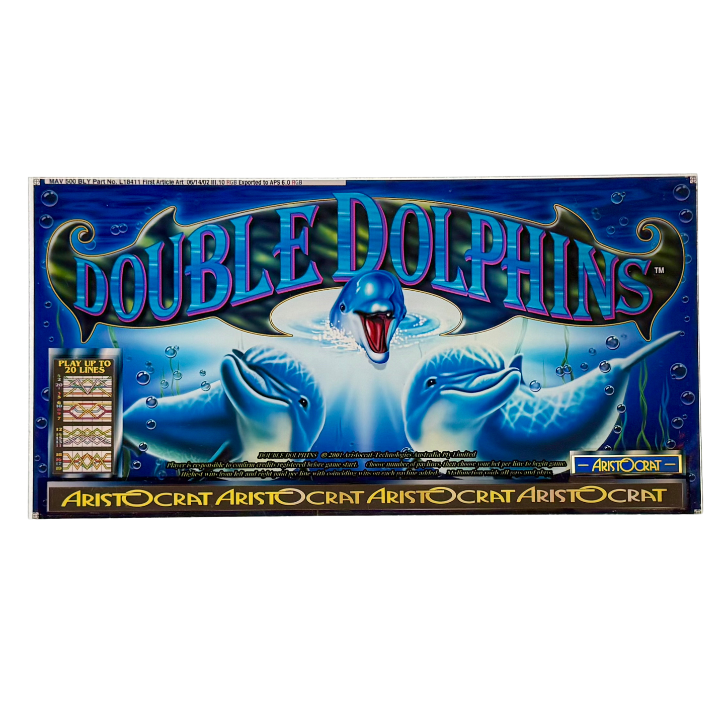 Double Dolphins Slot Retro Acrylic