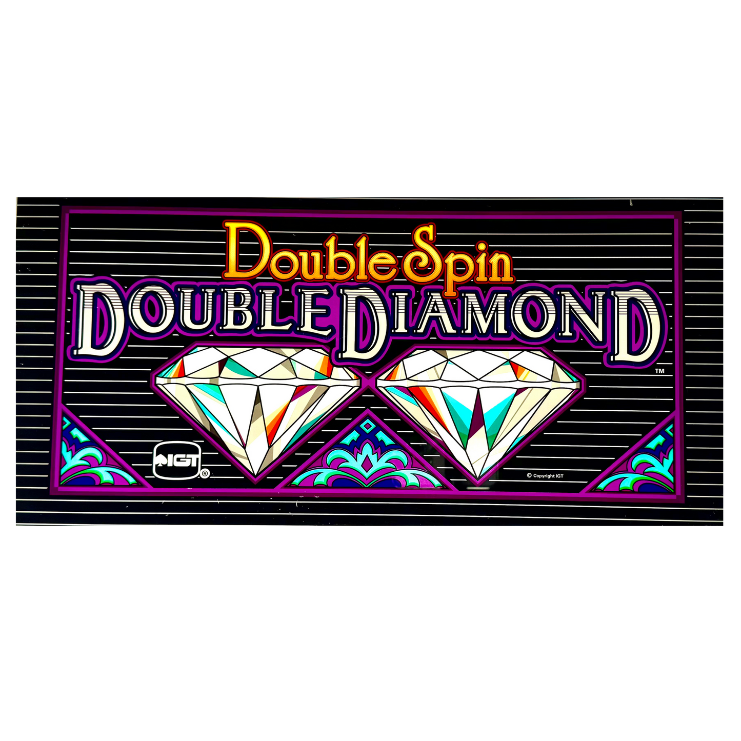 Double Spin Double Diamond Slot Glass