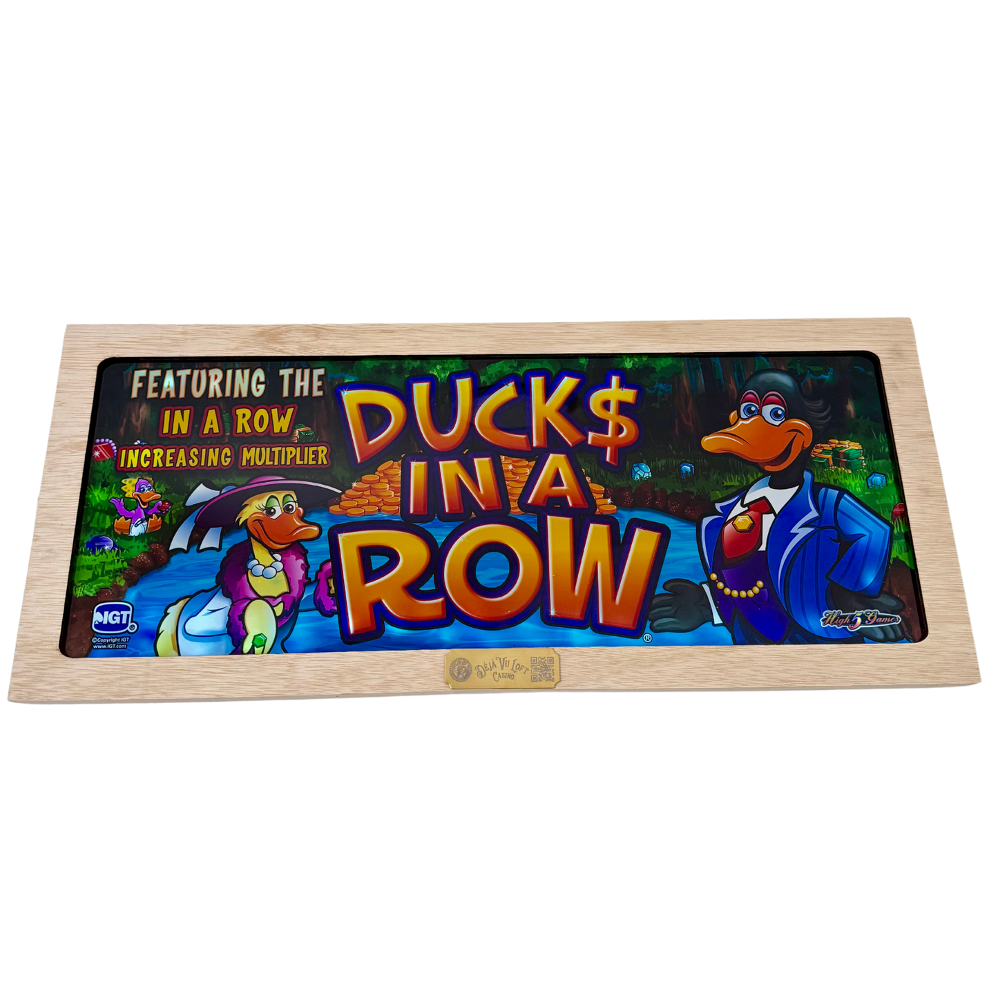 Ducks In A Row Slot Glass