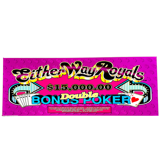 Either Way Royals Double Bonus Poker Slot Glass