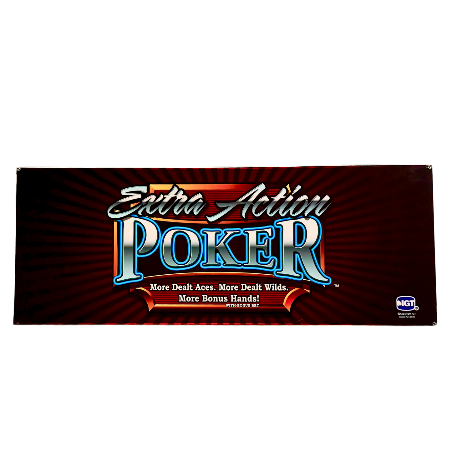 Extra Action Bonus Poker Slot Glass