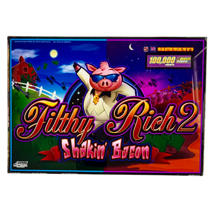 Filthy Rich 2 Jumbo Slot Glass