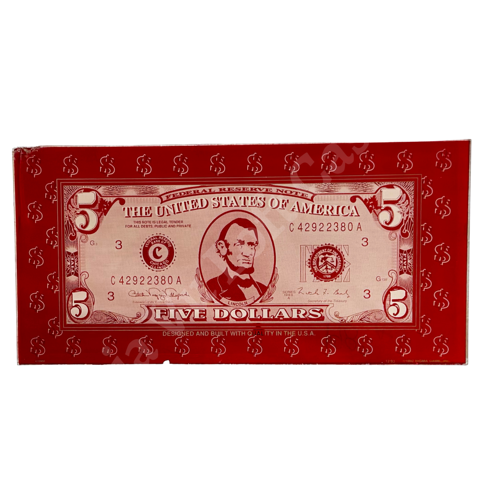 $5 Bill Slot Glass Slot Glass