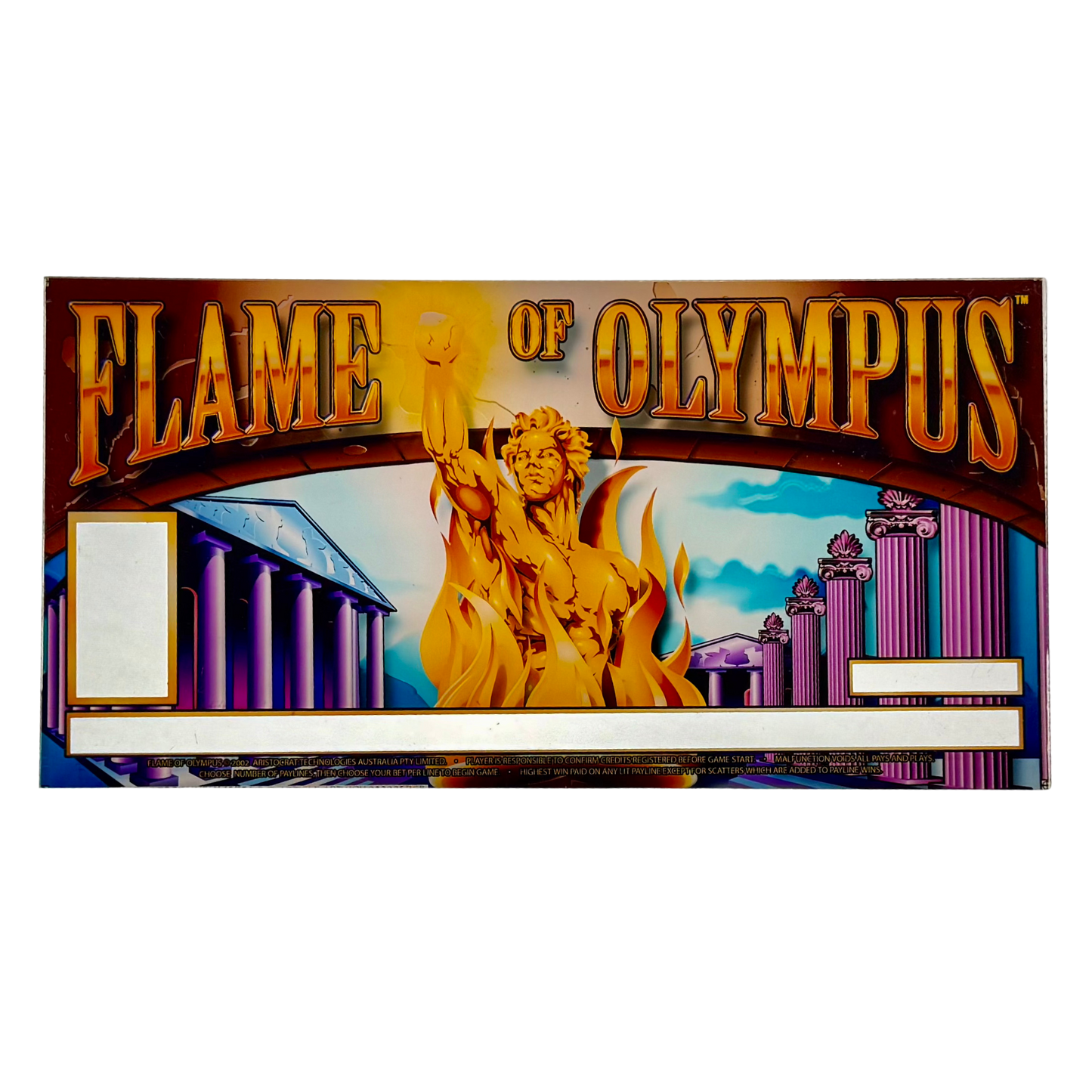 Flame Of Olympus Slot Retro Acrylic