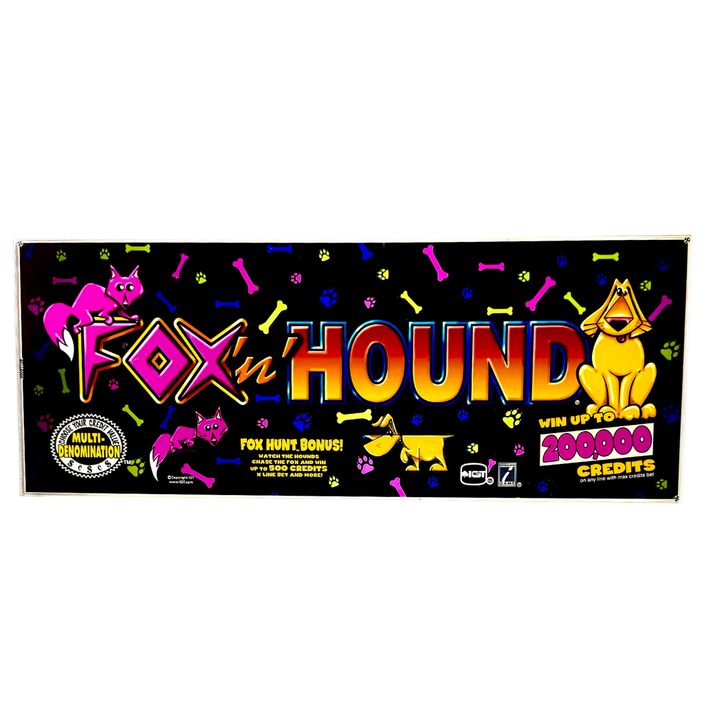 Fox'N'Hound Slot Glass