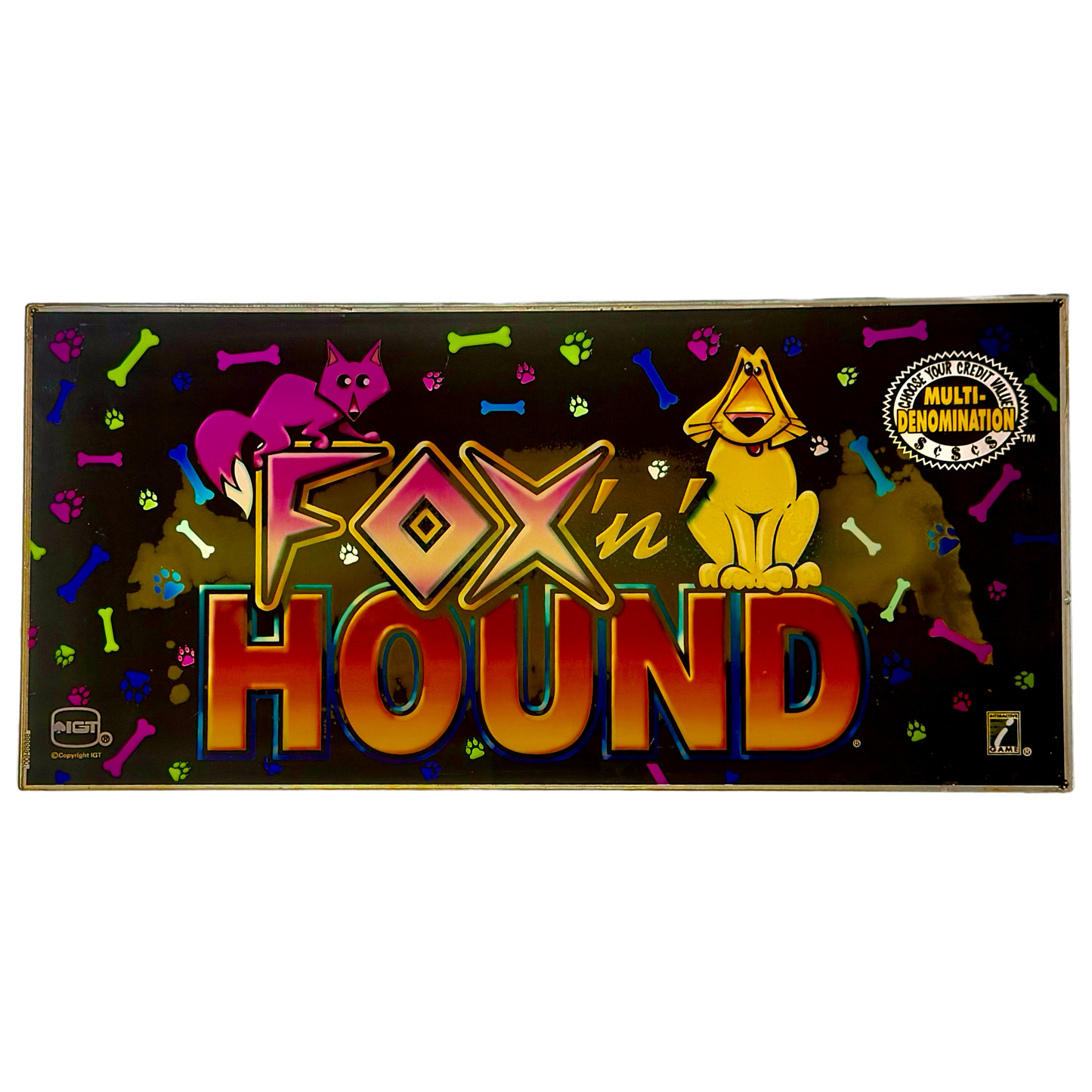 Fox'N'Hound Slot Glass