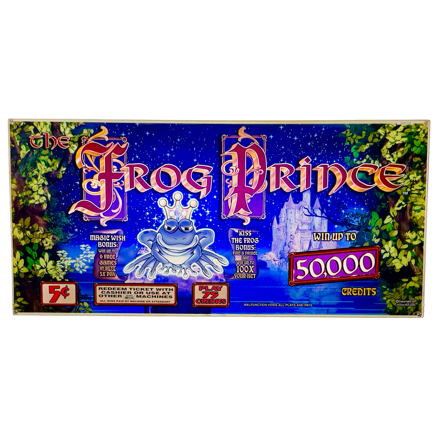 Frog Prince Slot Glass