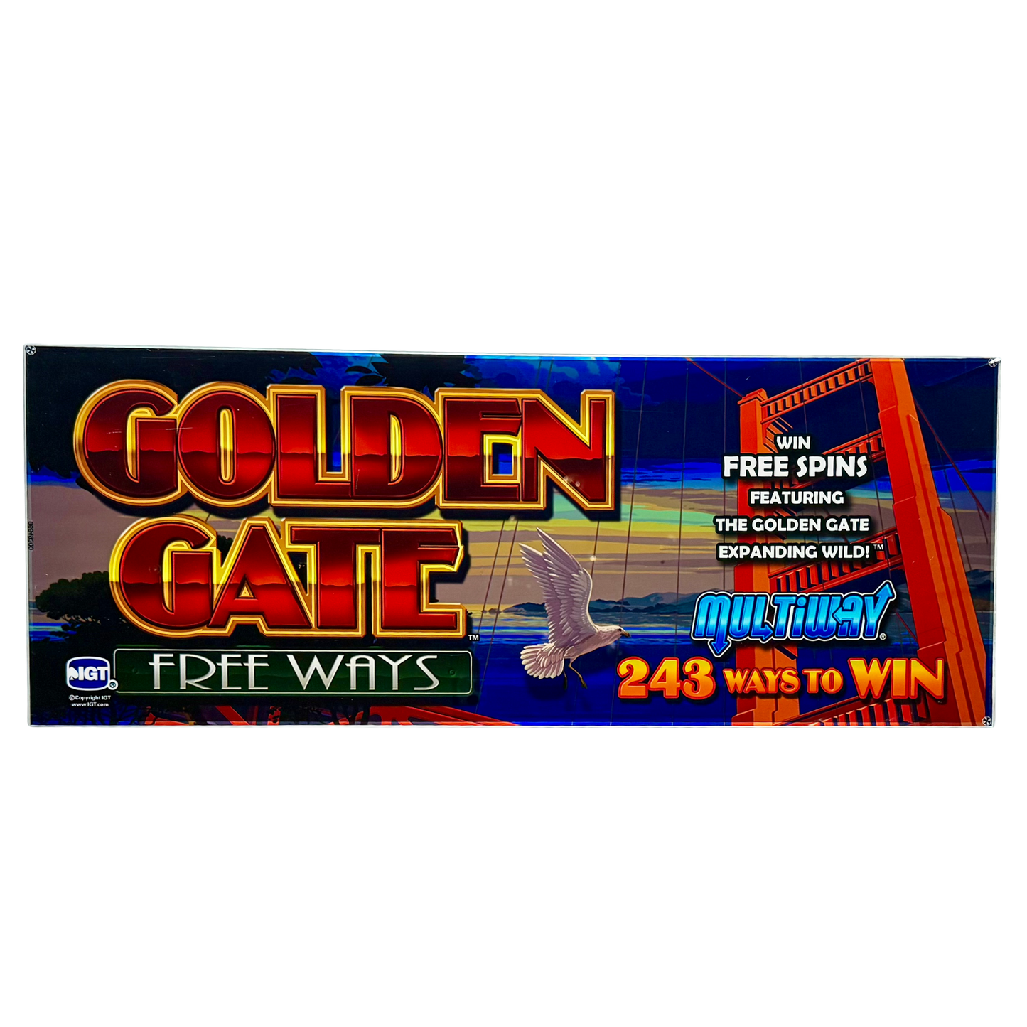 Golden Gate Slot Glass