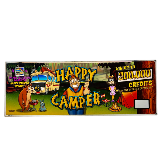 Happy Camper Slot Glass