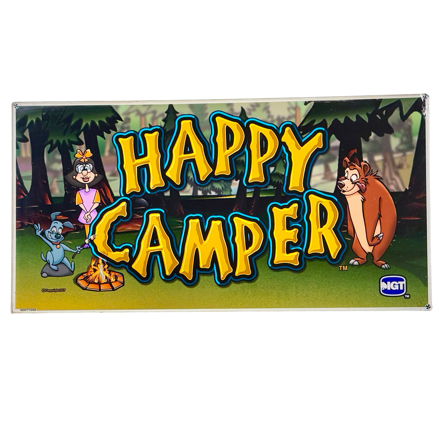 Happy Camper Slot Glass