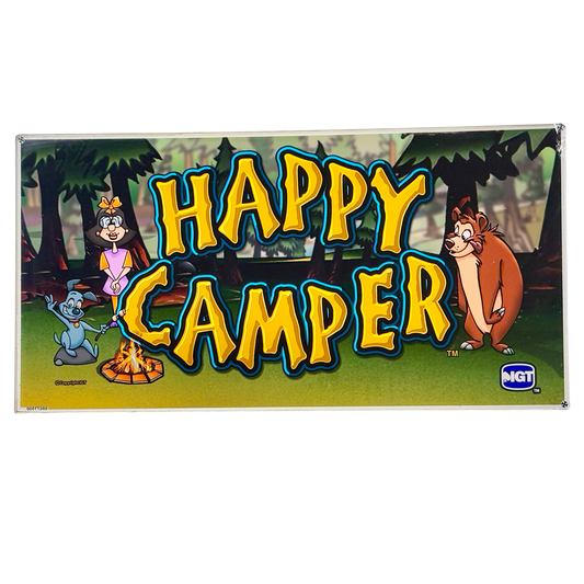 Happy Camper Slot Glass