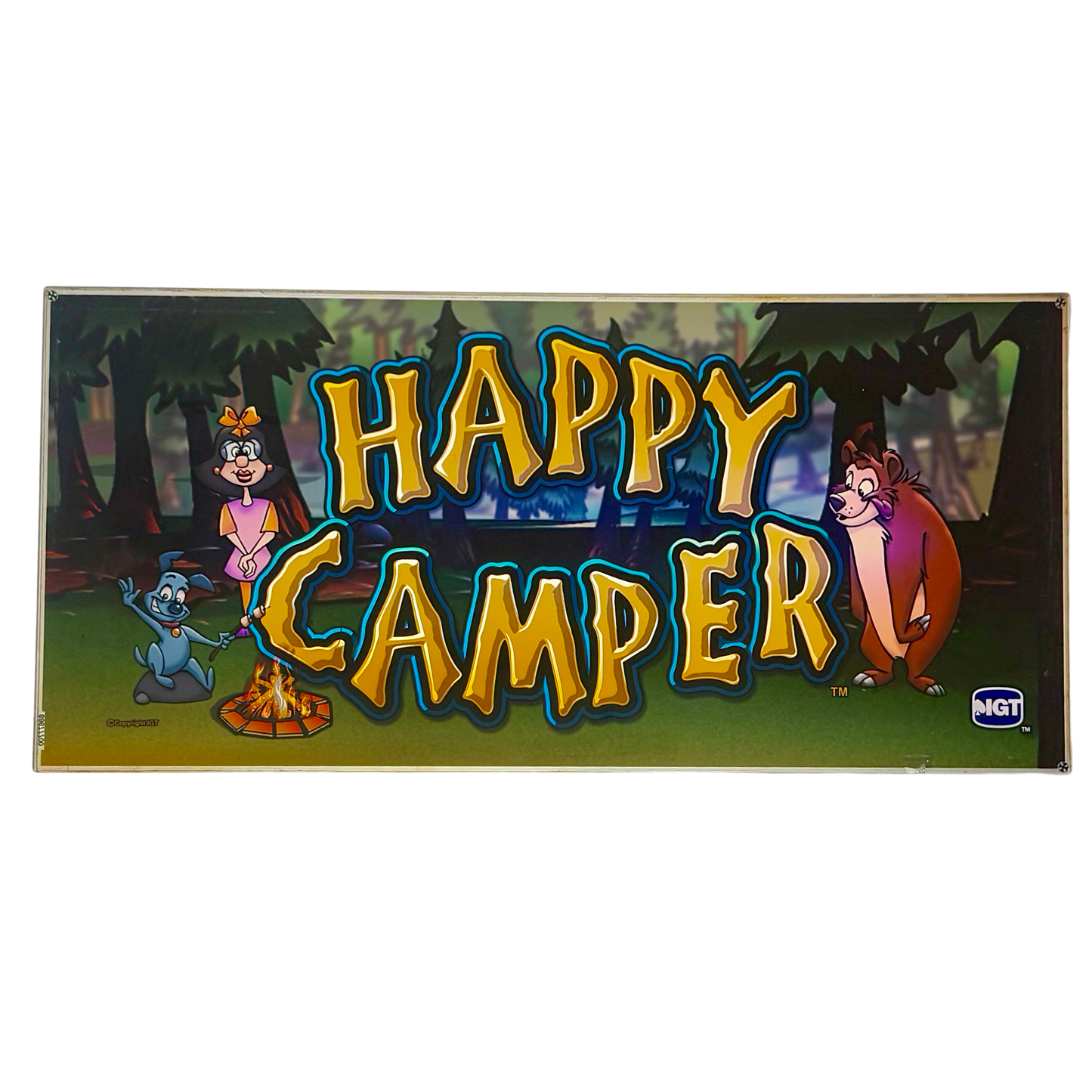 Happy Camper Slot Glass