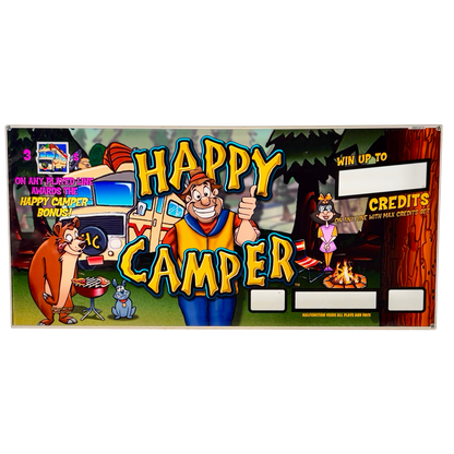 Happy Camper Slot Glass