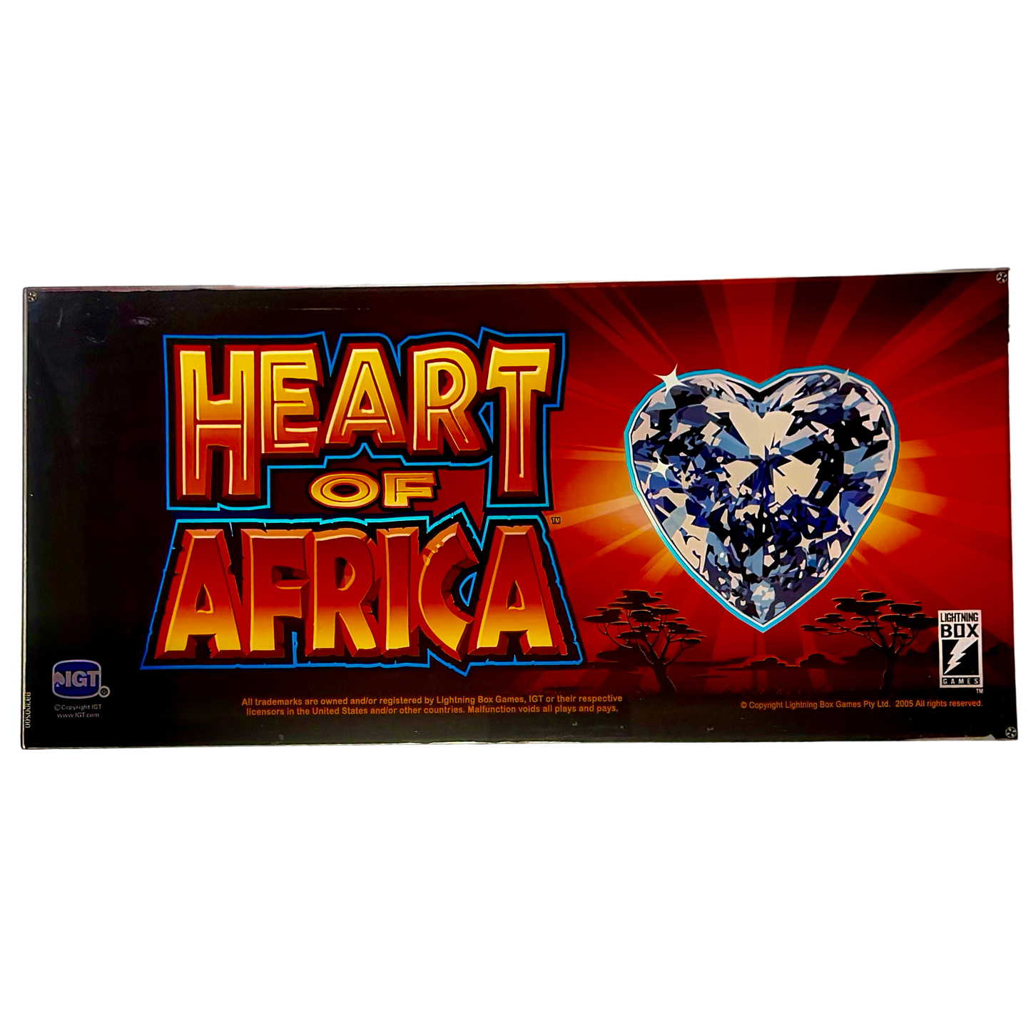 Heart Of Africa Slot Glass