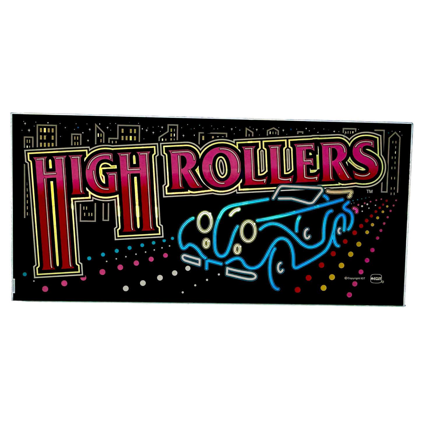 High Rollers Slot Glass