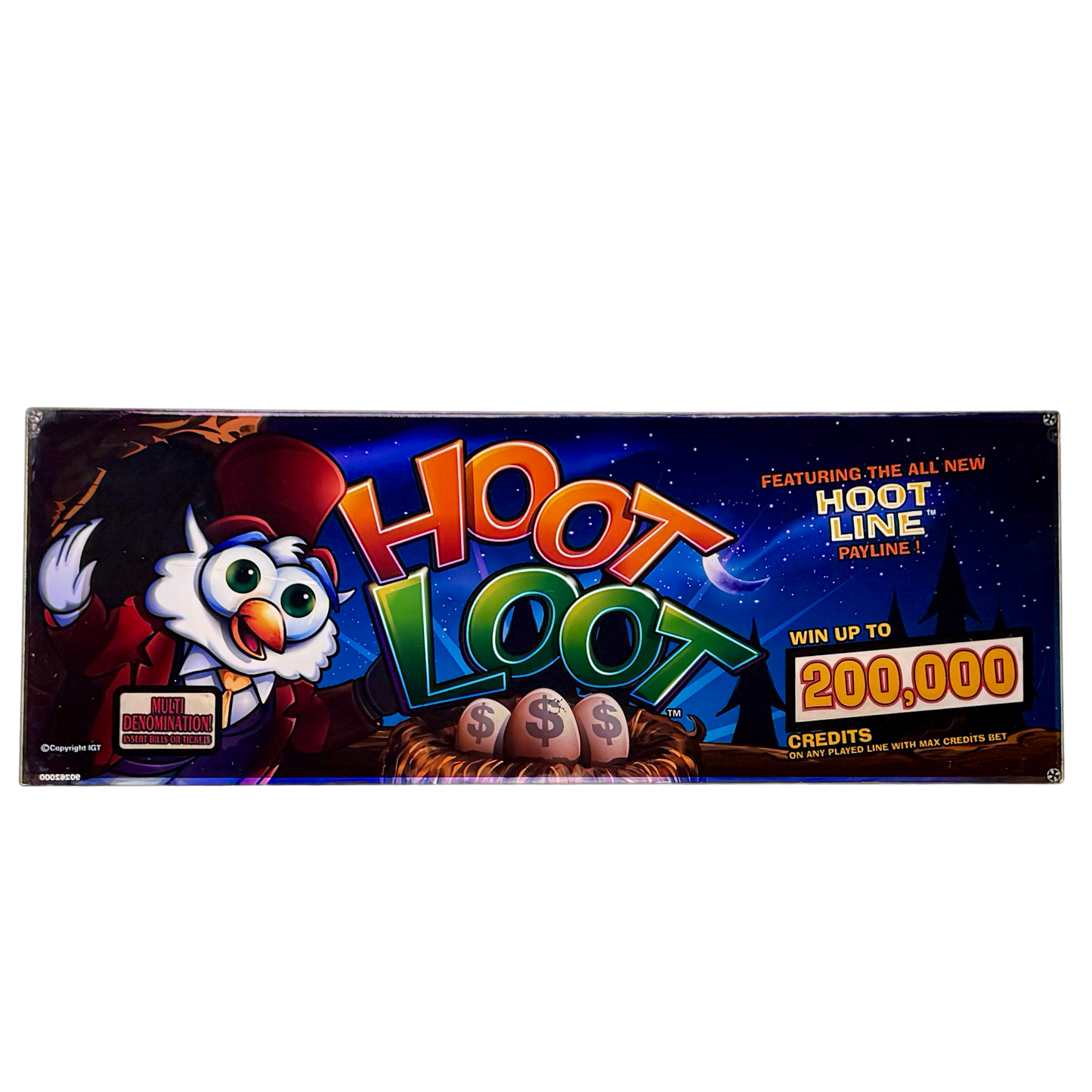 Hoot Loot Slot Glass