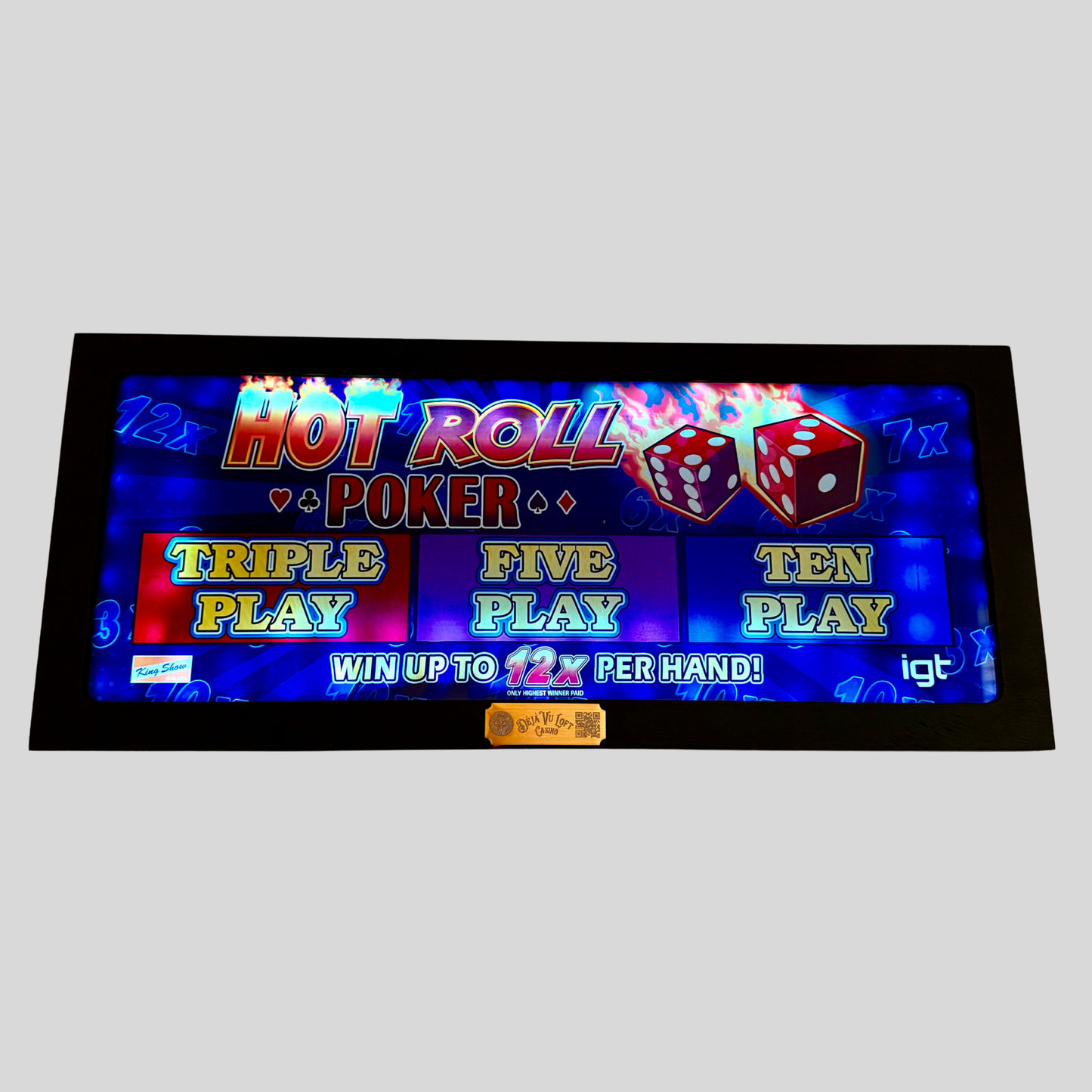 Hot Roll Poker Slot Glass