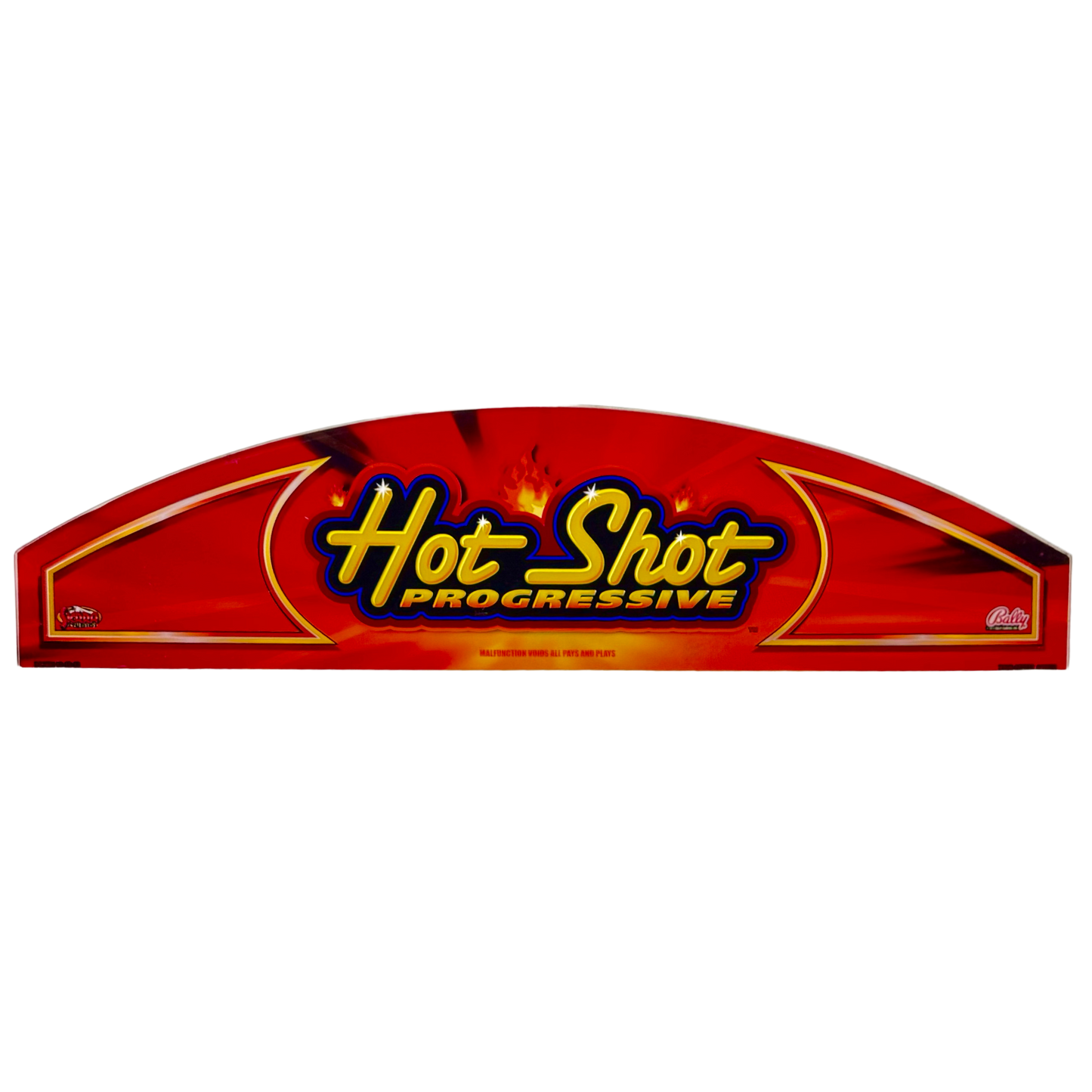Hot Shot Progressive Slot Glass