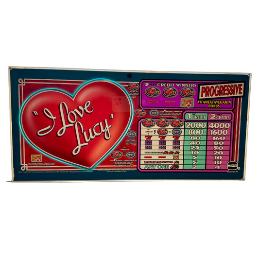 "I Love Lucy" Slot Glass