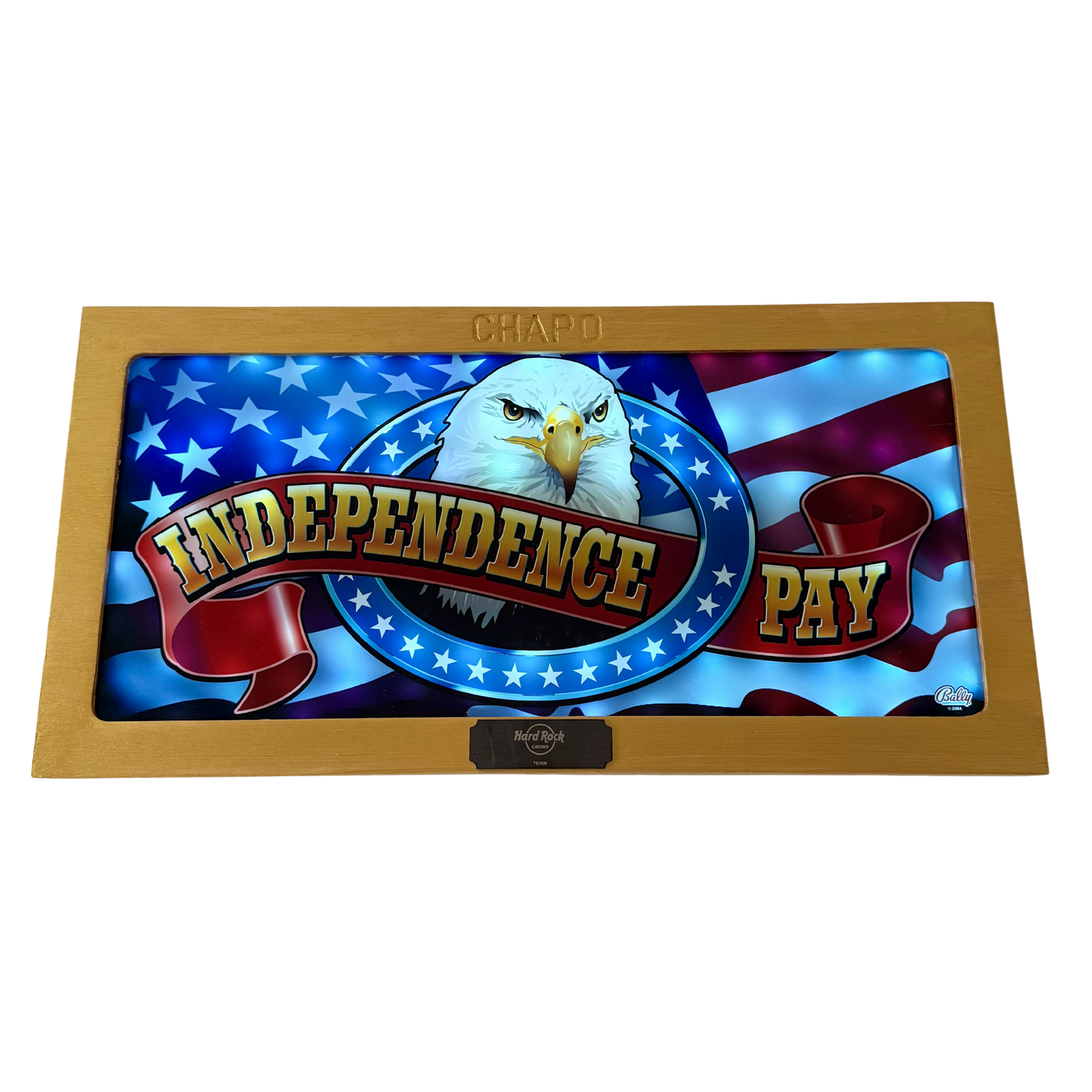Independence Pay Slot Glass