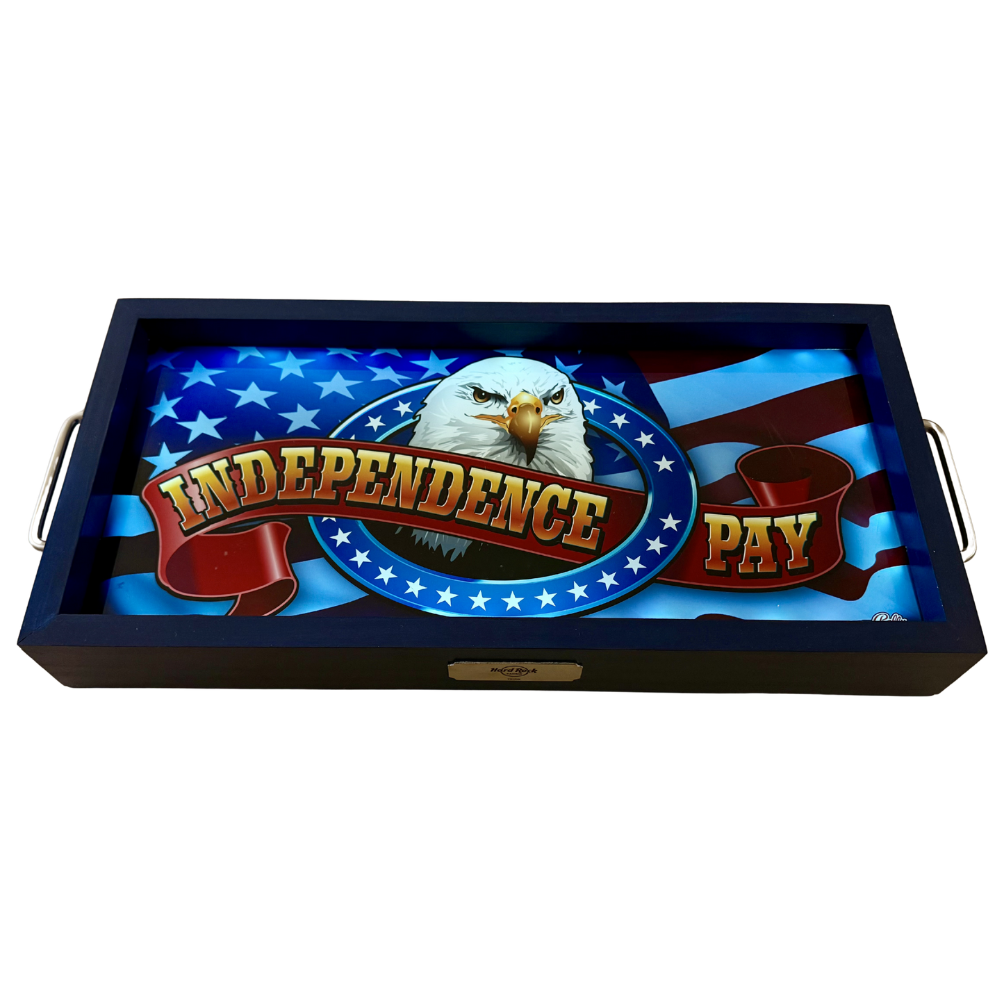 Independence Pay Slot Glass
