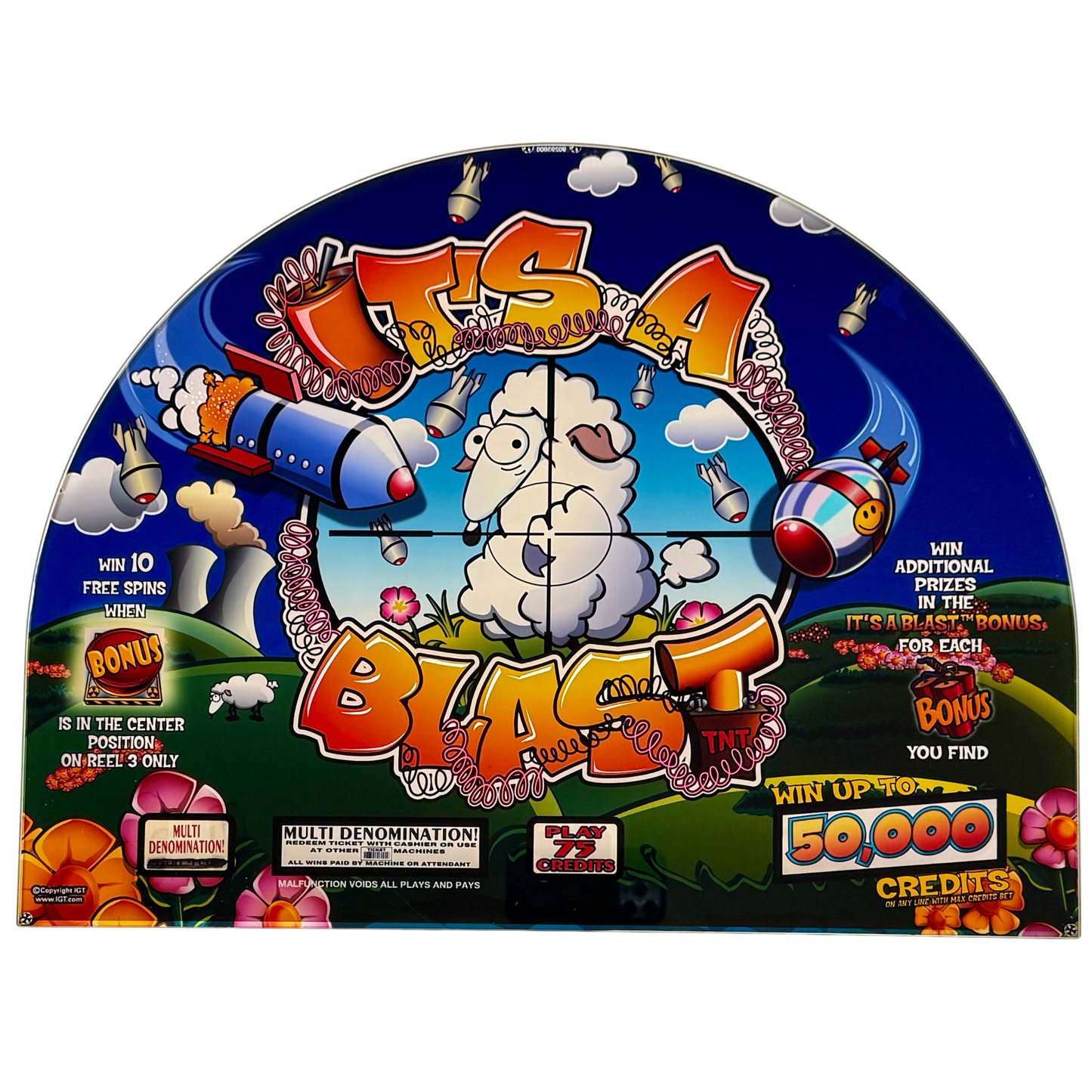 It's A Blast Jumbo Slot Glass