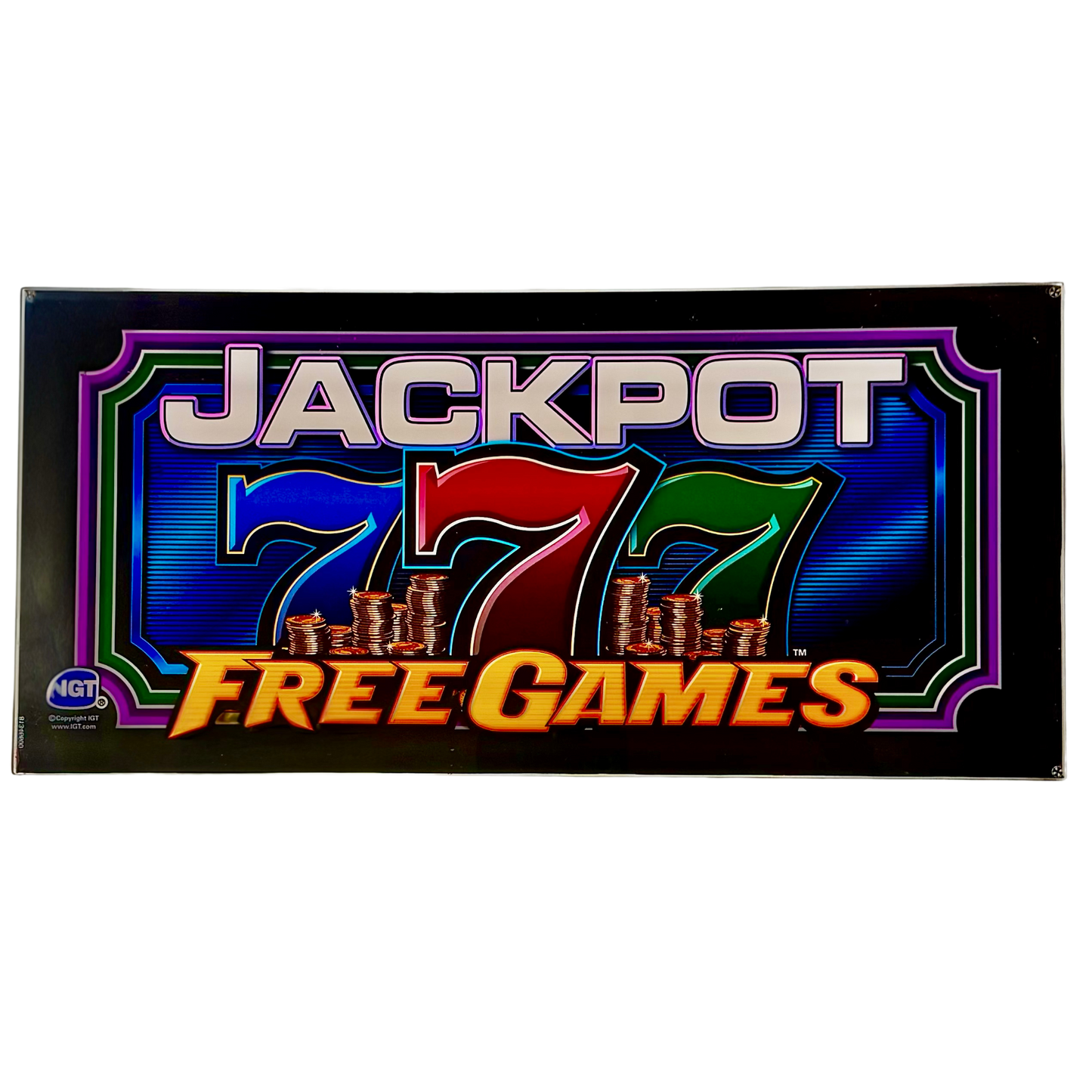 Jackpot 777 Slot Glass