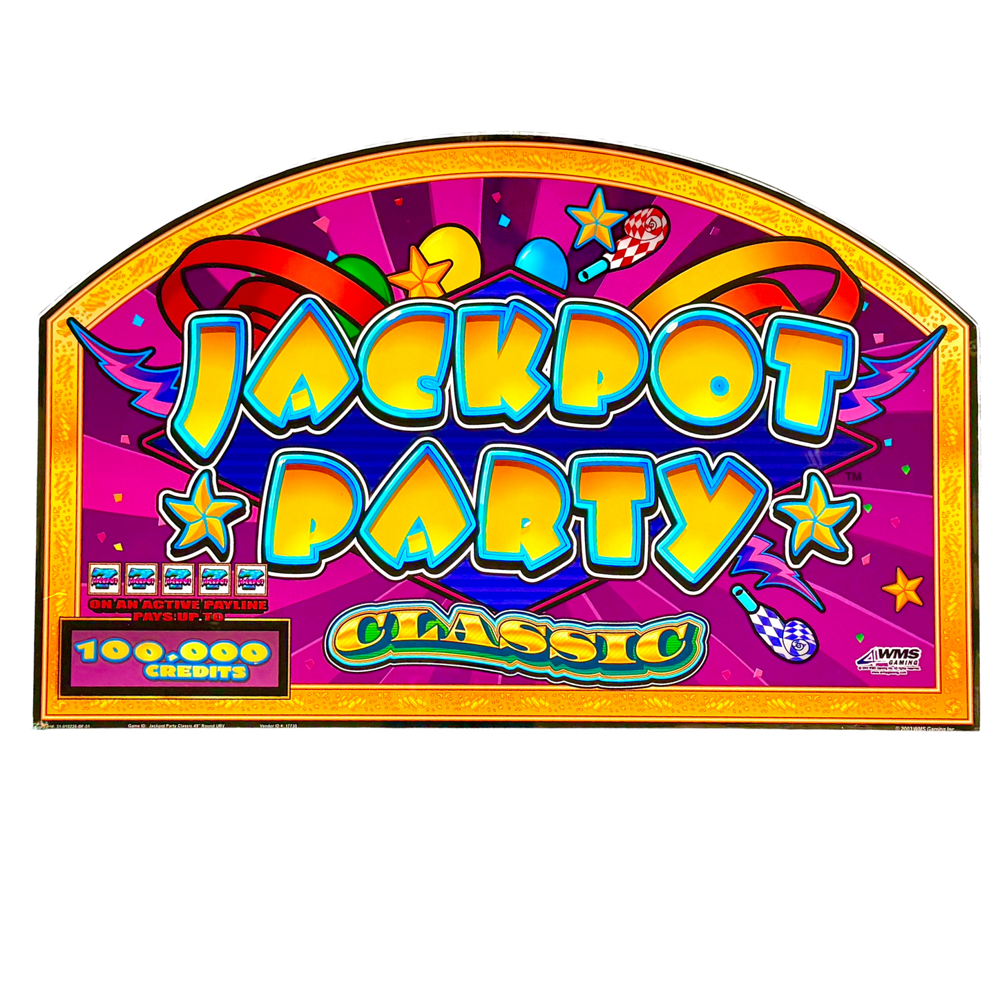 Jackpot Party Classic Slot Glass