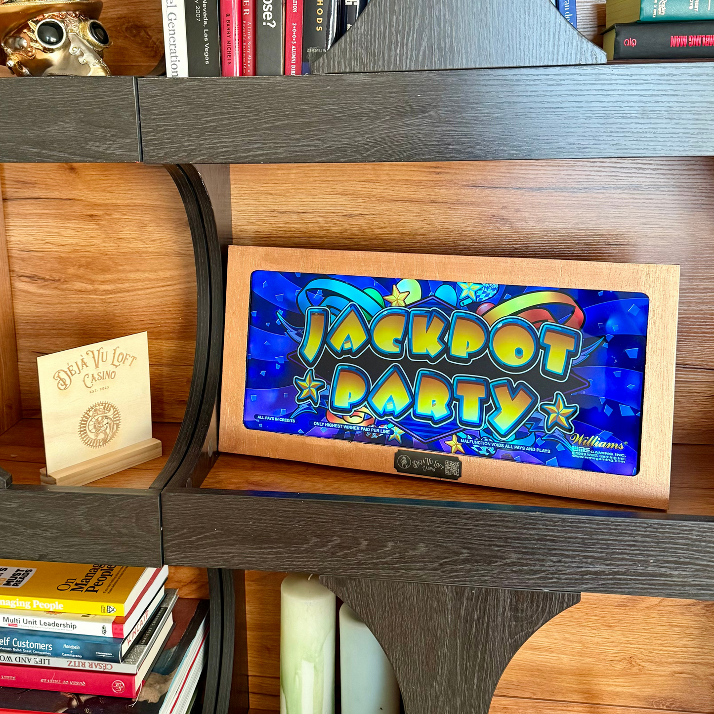 Jackpot Party Purple Slot Glass