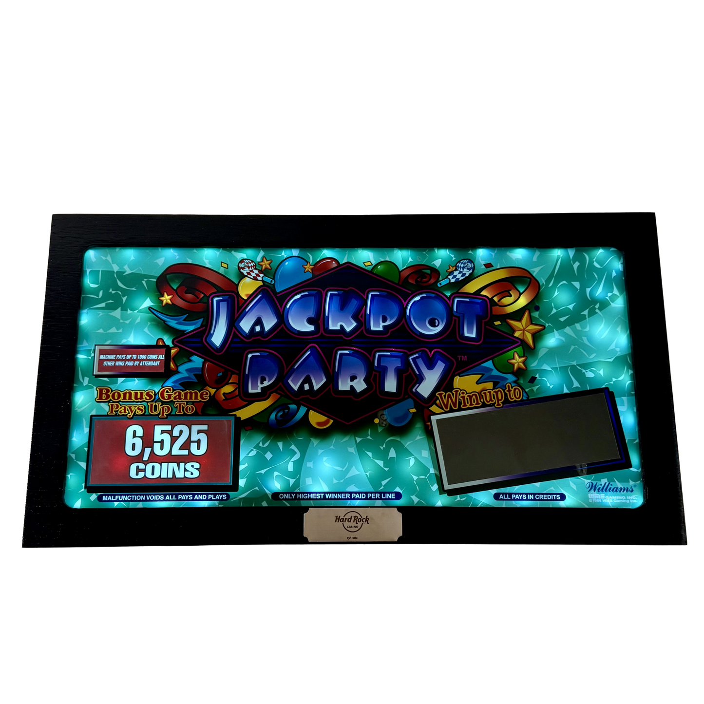 Jackpot Party Green Slot Glass