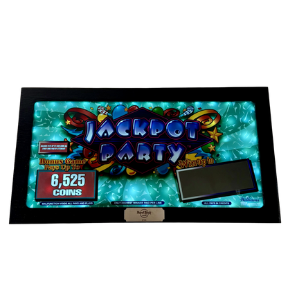 Jackpot Party Green Slot Glass