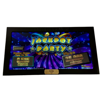Jackpot Party Purple Slot Glass