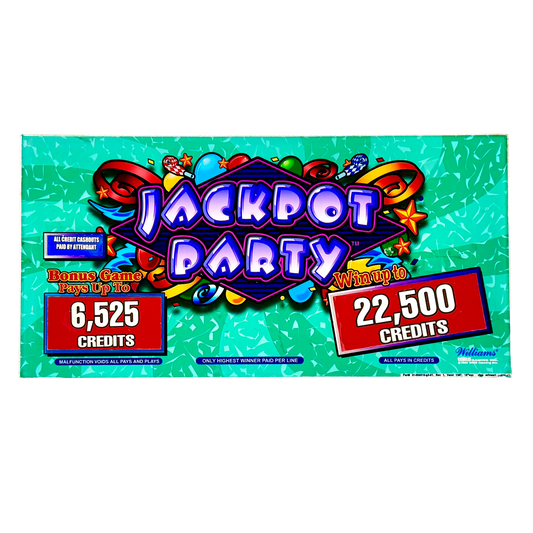 Jackpot Party Green Slot Glass