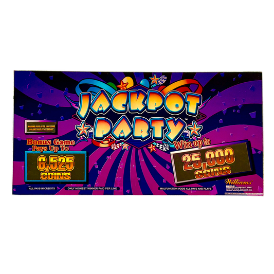 Jackpot Party Purple Slot Glass