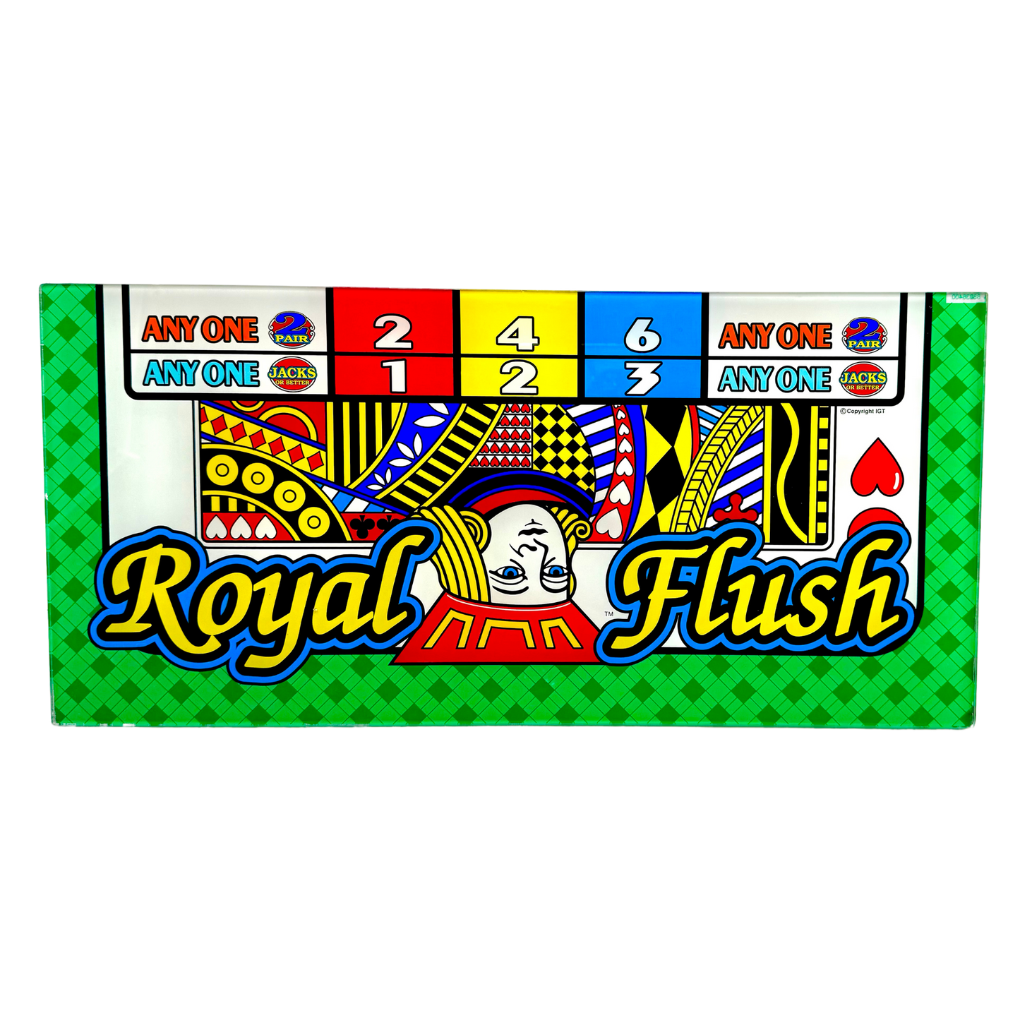 Royal Flush Jack Slot Glass