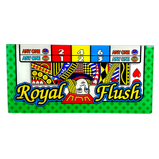 Royal Flush Jack Slot Glass