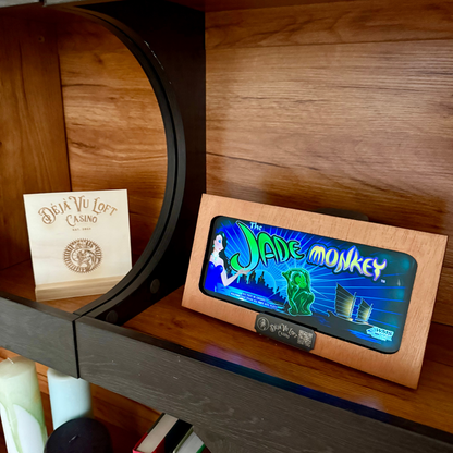 Jade Monkey Slot Glass