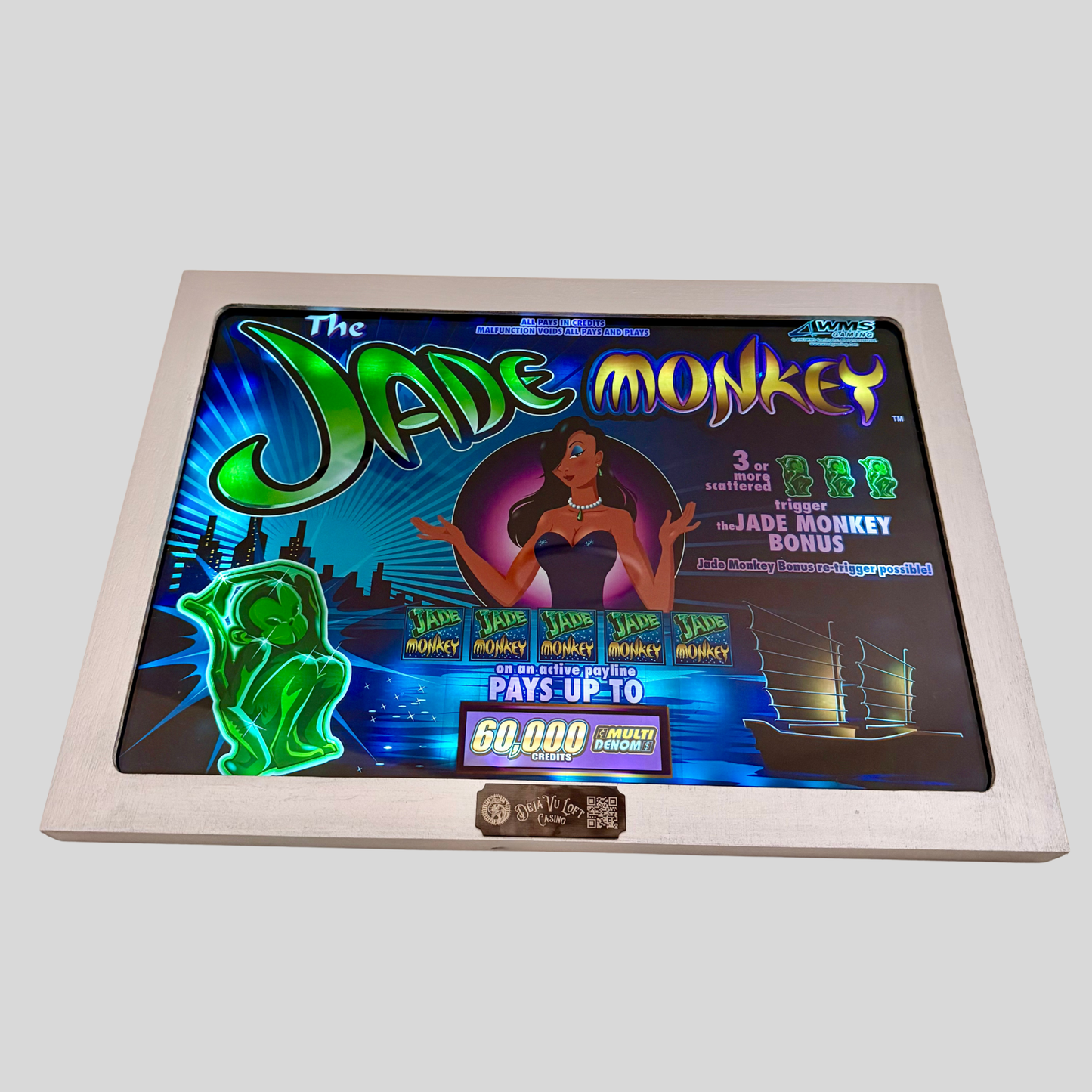 Jade Monkey Jumbo Slot Glass