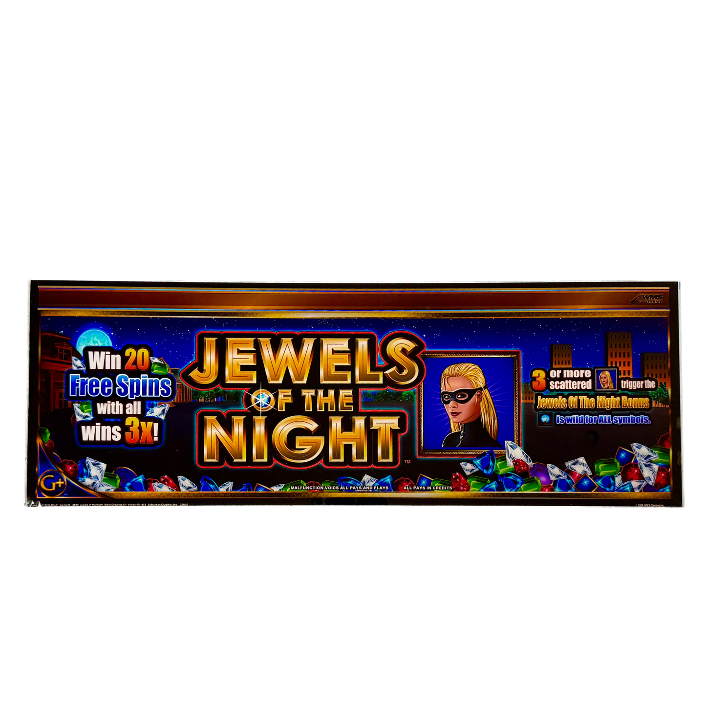 Jewels Of The Night Slot Glass