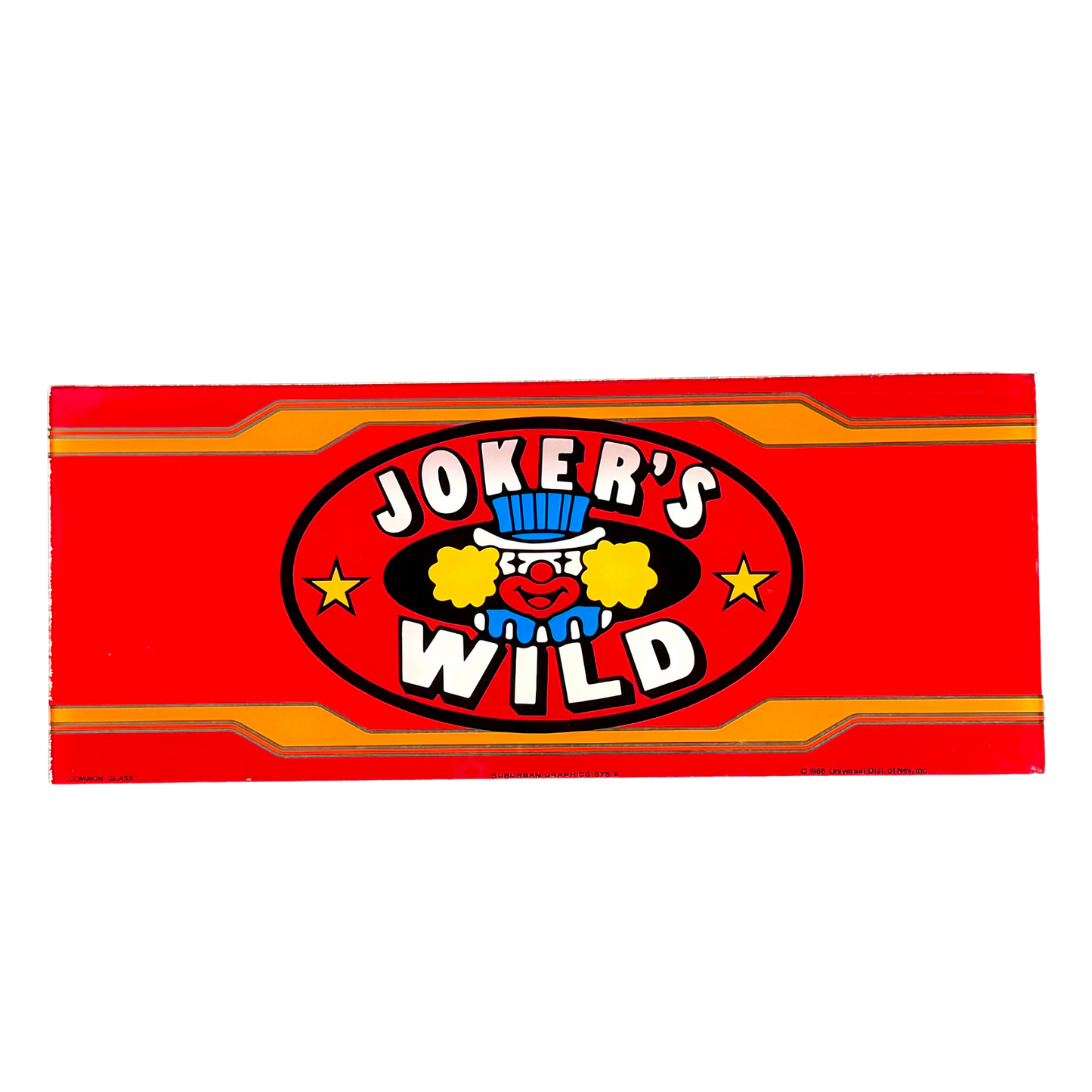 Joker's Wild Retro Slot Glass