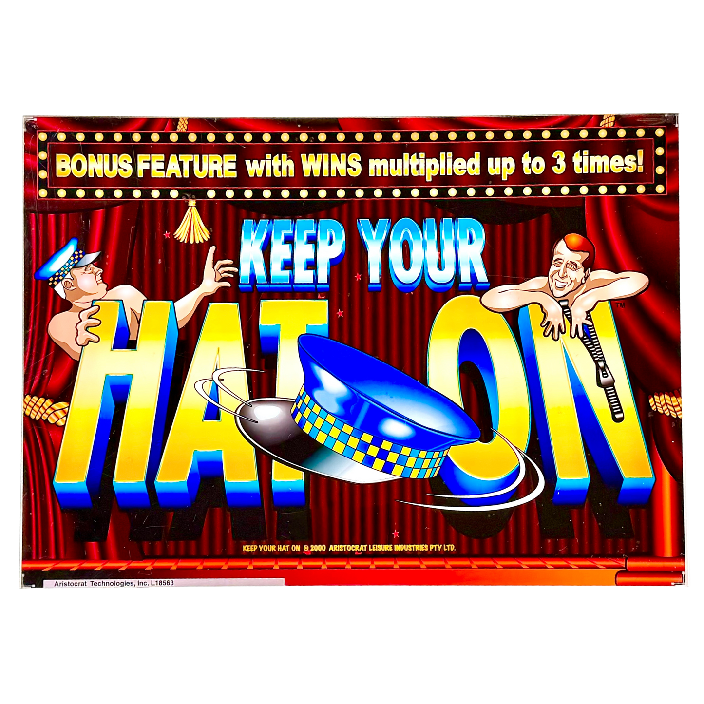 Keep Your Hat On Slot Retro Acrylic