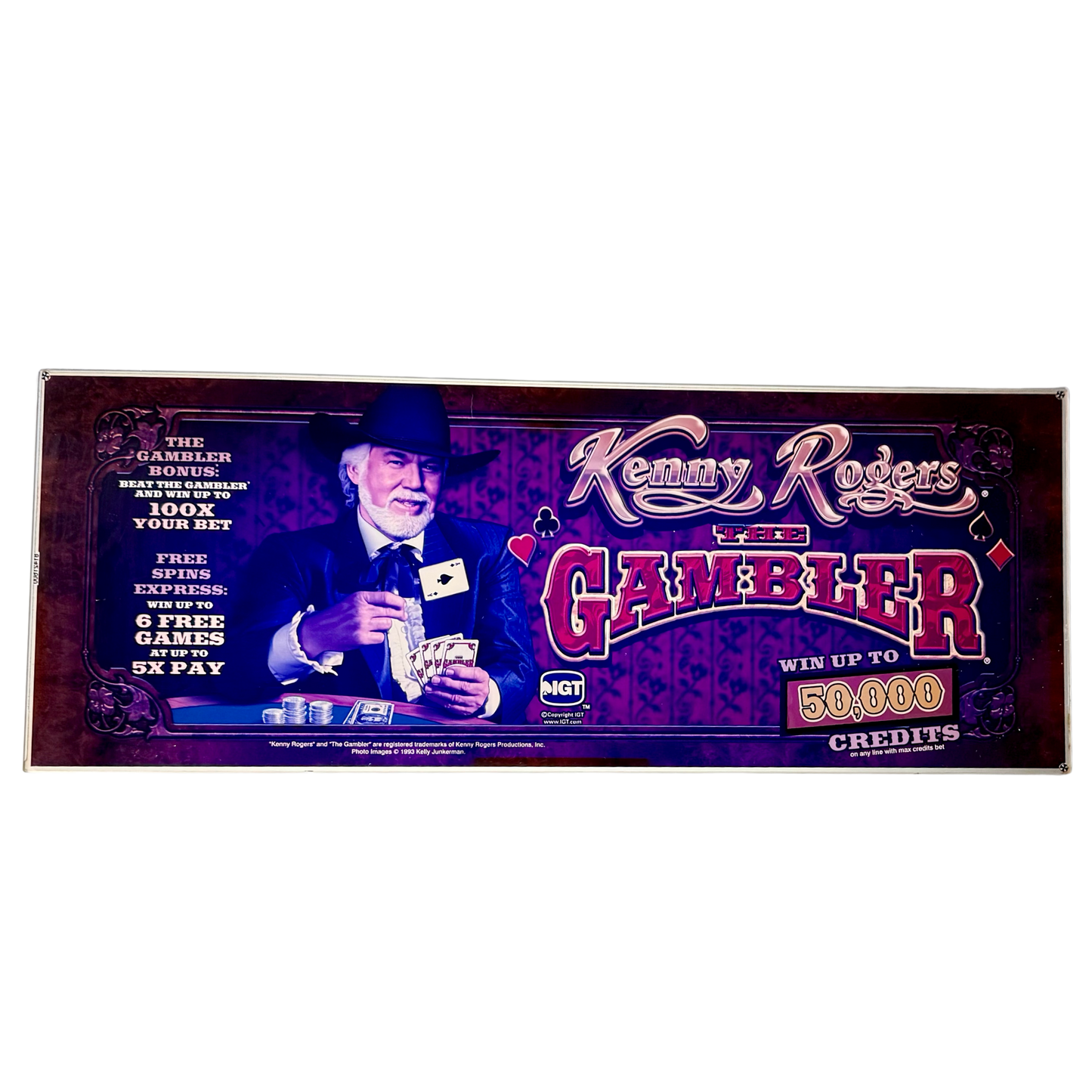 Kenny Rogers Slot Glass