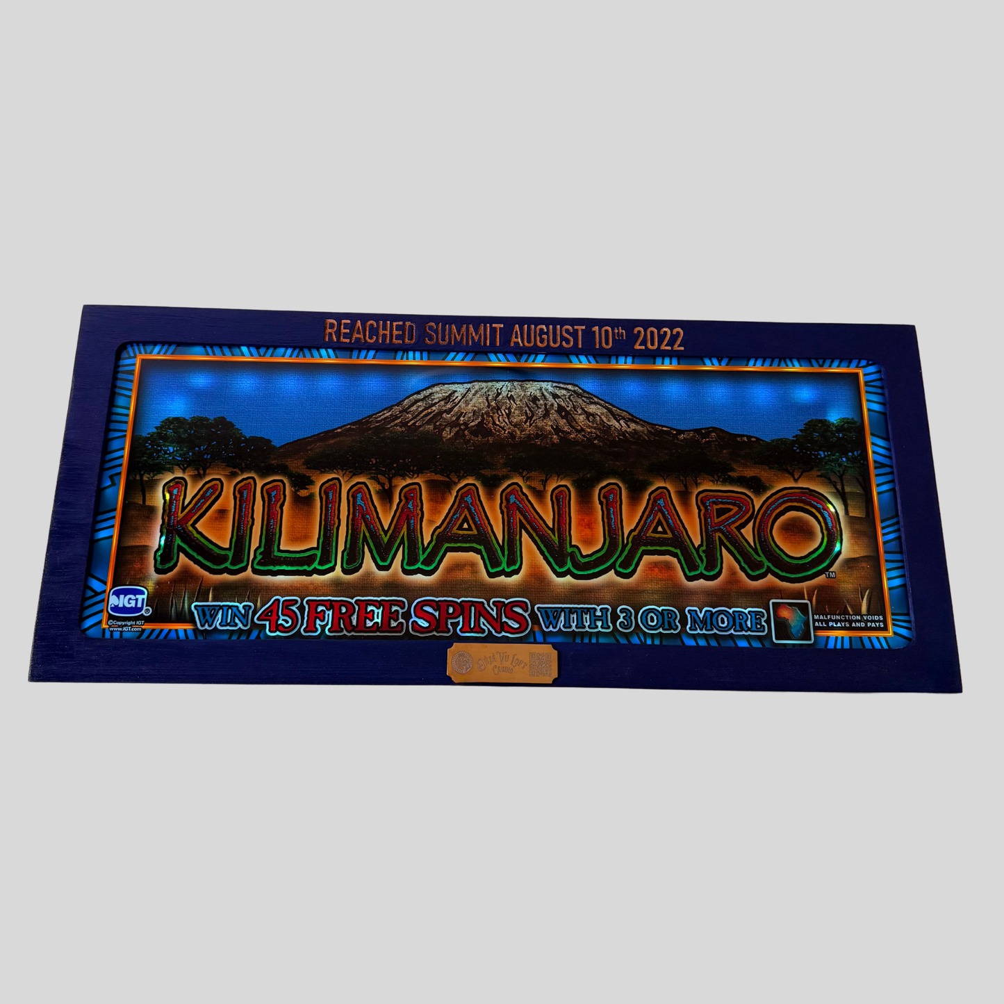 Kilimanjaro Slot Glass