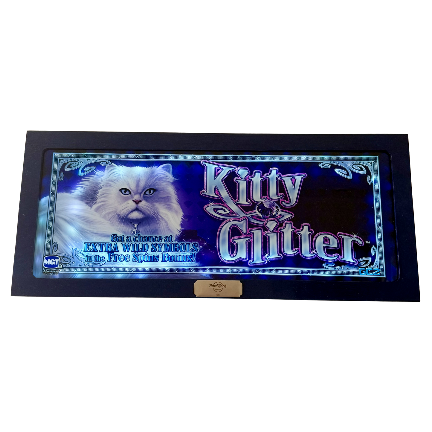 Kitty Glitter Slot Glass