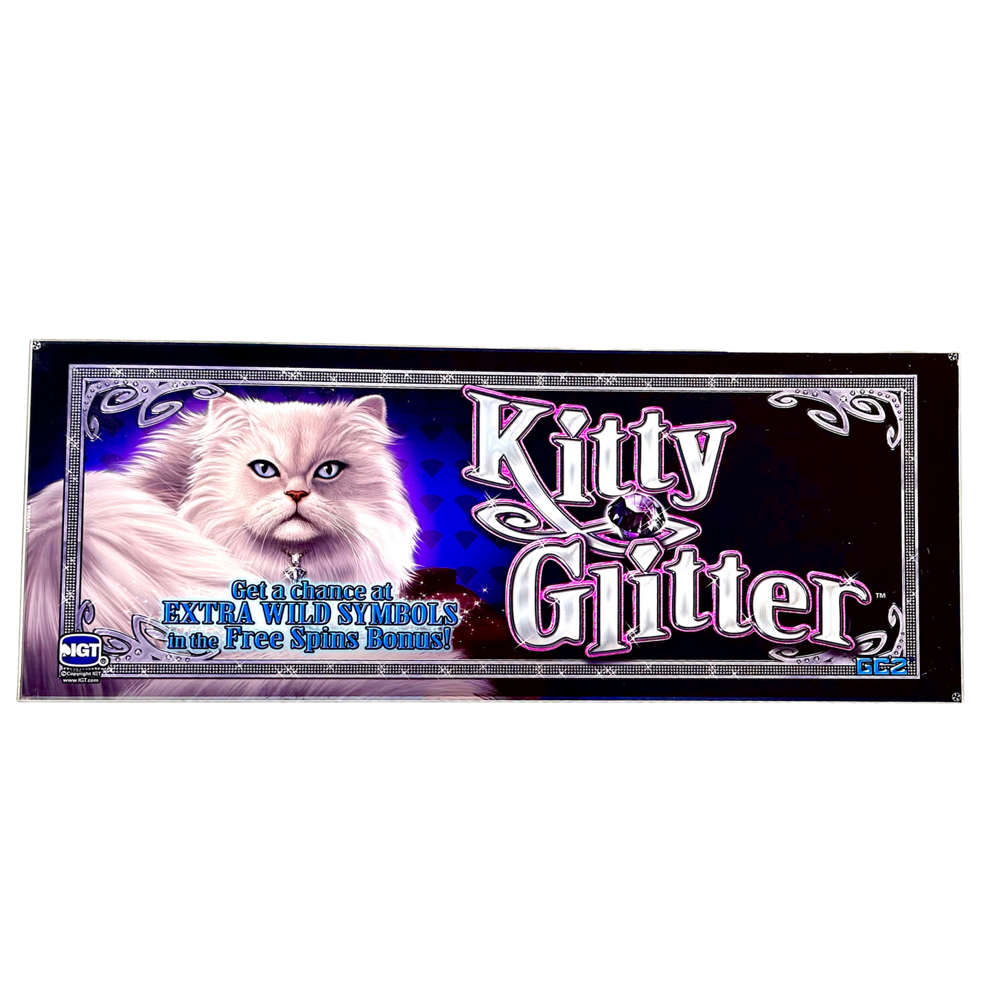 Kitty Glitter Slot Glass