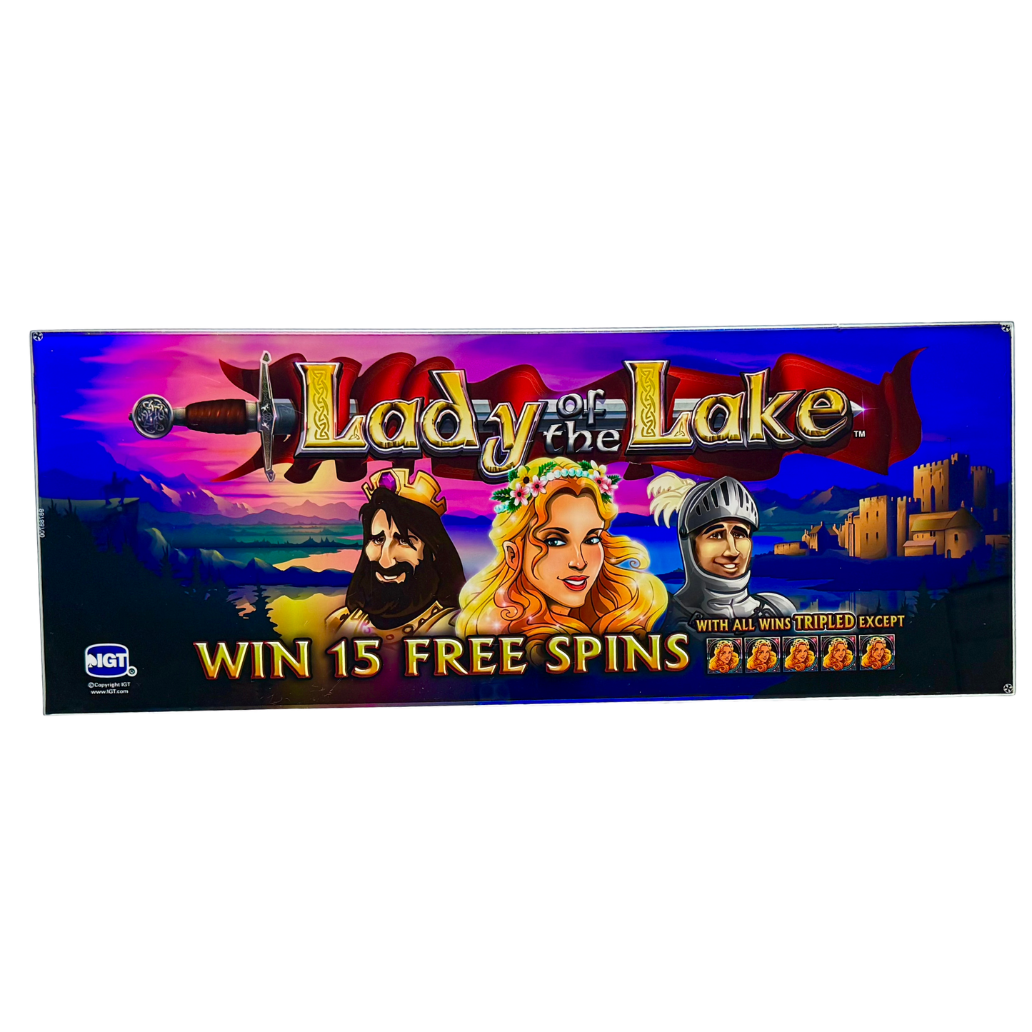 Lady Of The Lake Slot Glass