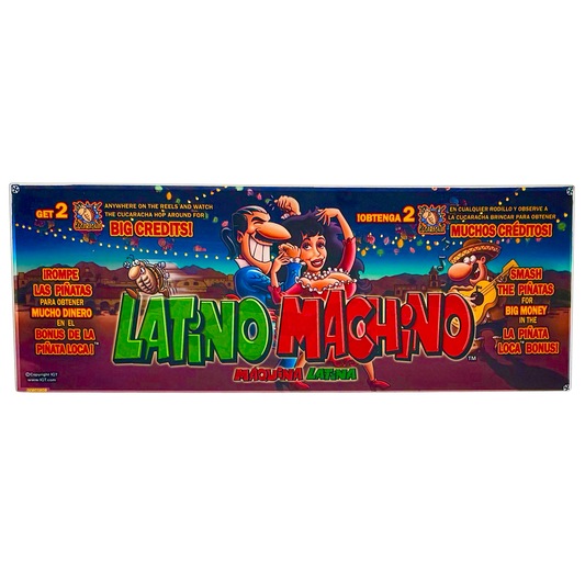 Latino Machino Slot Glass