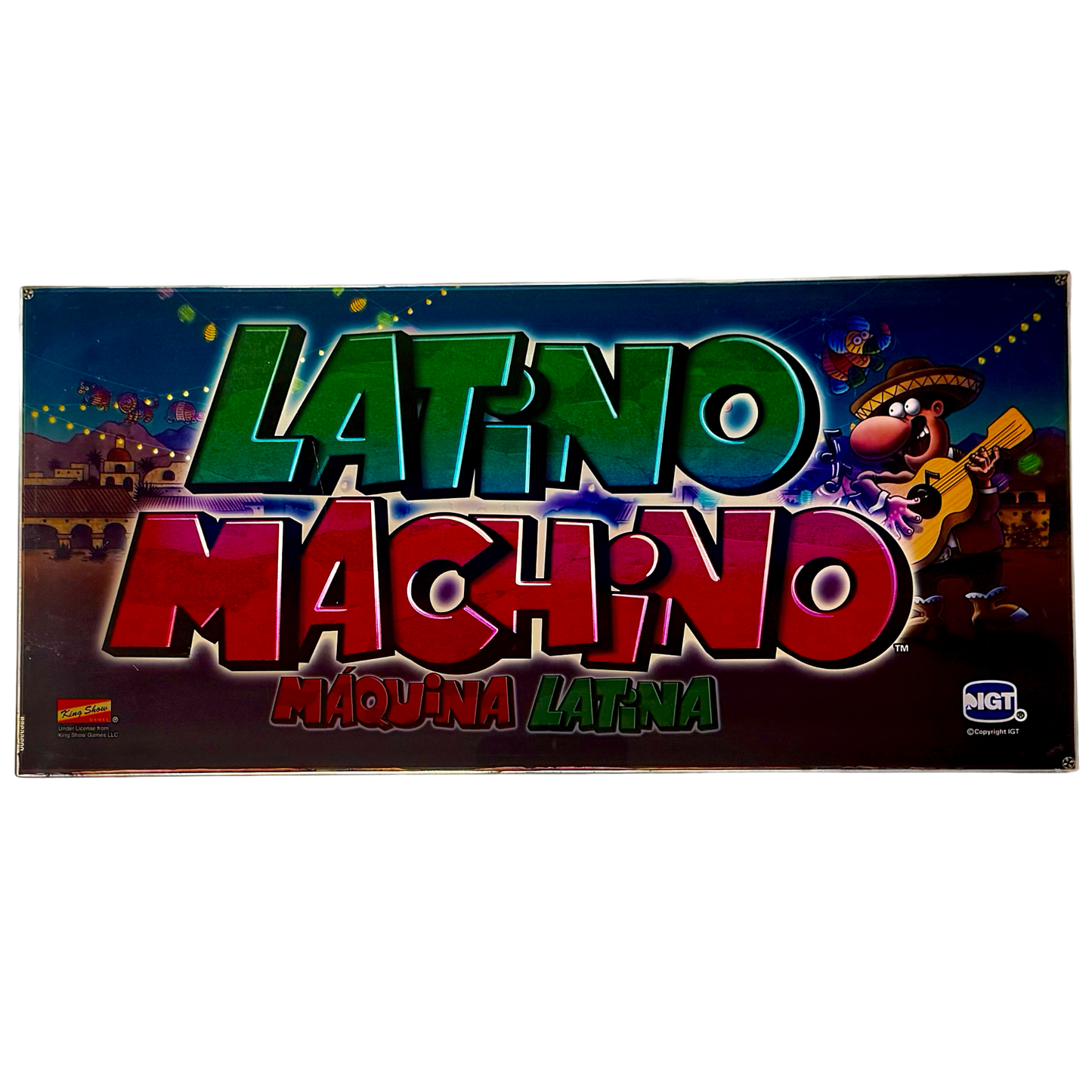 Latino Machino Slot Glass