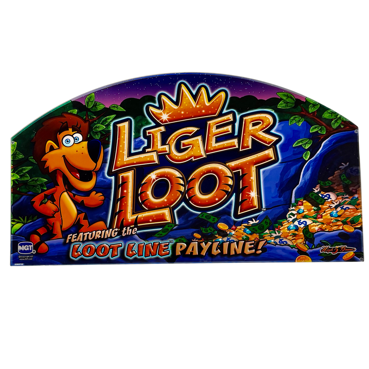 Liger Loot Slot Glass